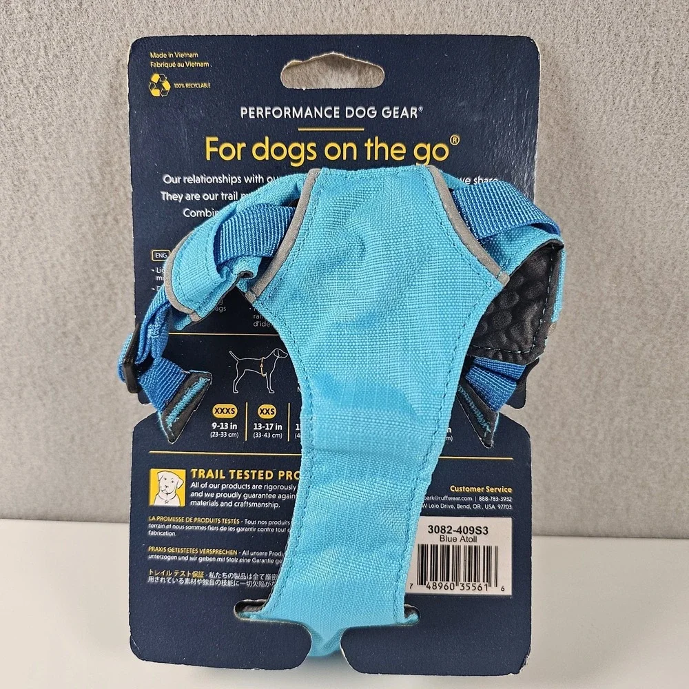 Ruffwear Hi & Light Dog Harness XXXS Blue Atoll 9-13